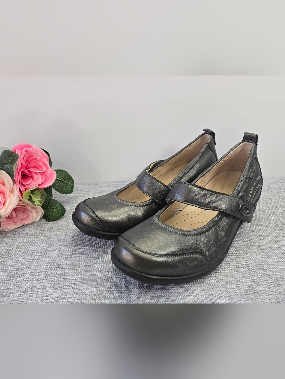 Women’s‎ Fidelio Helga Black Mary Jane Shoes Size 5 UK, 7 US